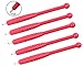 Xiaoyu 5PCS Disposable Manual Microblading Pen Eyebrows Tattoo Pen Blade for Semi-permanent Makeup, F9 Needles, Rose