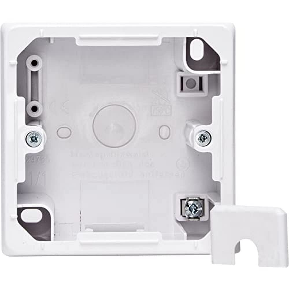 Kopp Surface-Mounted Casing for Flush-Mounted Switch, Classic, Arctic White