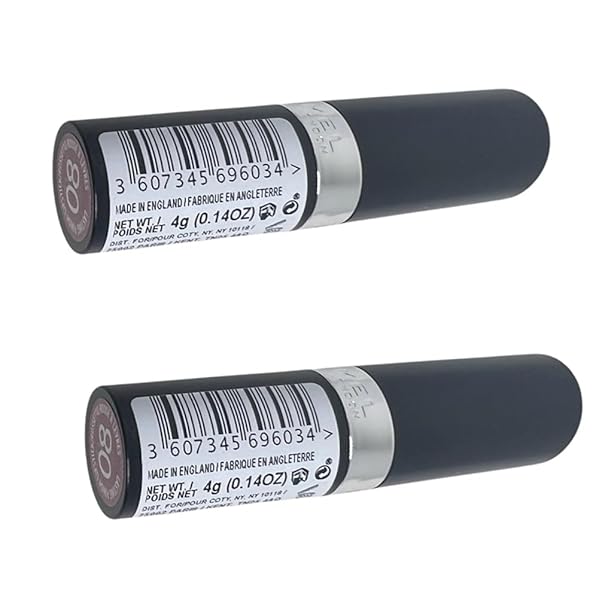 RIMMEL PACK OF 2 LONDON LASTING FINISH LIPSTICK, ROSSETTO 08