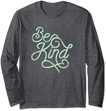 Unisex Be Kind - Long Sleeve T-Shirt - Dark Heather Small Dark Heather