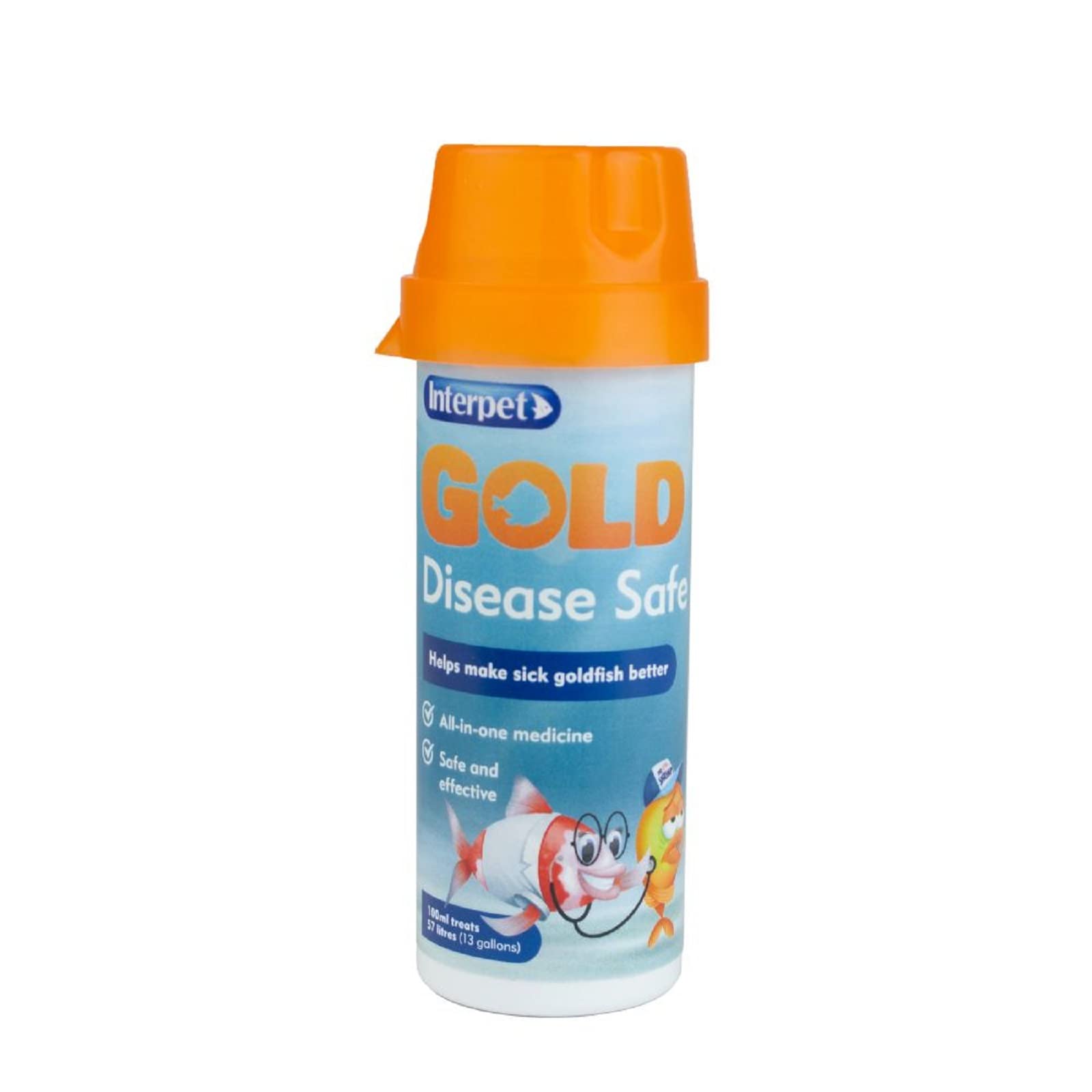 Interpet Goldfish Disease Safe Helps Make Goldfish Better All In One Medication, Clear,100ml