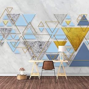 Wall Mural Abstract Geometric Pattern Removable Wallpaper Wall Sticker for Bedroom Living Room - 66x96 inches