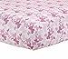 Just Born 100% Cotton Fitted Crib Sheets, Botanica Butterfly, Pink