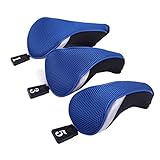 HDE Universal Golf Club Head Covers Replacement Driver Fairway Wood Covers (Set of 3)