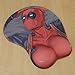 DanaAnnis Marvel Comics Deadpool Boobs 3D Mouse Pad Wrist Rest Mat