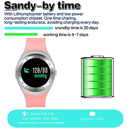 Smart Watch Phone - Fitness Tracker with Heart Rate Blood Pressure Monitor for Men Women, Sport Watch with Pedometer, Activity GPS Tracker Calorie Sync Phone for Android Ios - Thumbnail 7