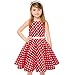 Girls 50s Vintage Swing Rockabilly Retro Sleeveless Party Dress for Occasion