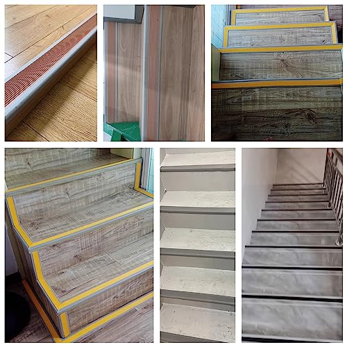 Stair Nose Edging 3 in Wide, Outdoor Step Edge Protector Nosing Trim