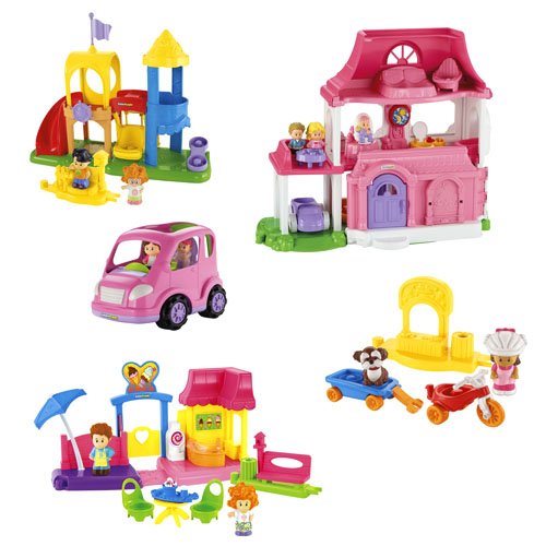 FisherPrice Little People Playsets Home, Car, Ice Cream Set