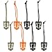 SENHAI 8 Pack Tactical Gear Clip, MOLLE Web Dominators with Elastic String, Practical Backpack Accessories for Outdoor Hiking Camping Rock Climbing