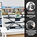 G Pack Pro – Standing Desk Converter | Electric Height Adjustable Stand Up Desk | Fits Dual Monitor | Removable Keyword Tray | Designed for Multipurpose Work | Black Colorthumb 3