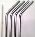 4 Stainless Steel Straws + FREE Cleaning Brush & Citrus Peeler - FUN! Handy, Elegant, Metal, Washable, SAFE, NON-TOXIC non-plastic or glass - UNbreakable! CocoStraw Brand Drinking Drink Straw