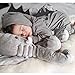 DRESHOW Baby Cartoon Onesies Dinosaur Romper Long Sleeve One piece Jumpsuit Grey 6 12 Months  90