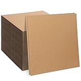 80 Pack Corrugated Cardboard Sheets, 12"x12" Flat