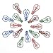 Coolrunner 100pcs Bone Shape Multicolor Metal Paper Clips (Lamp-Shaped 36 PCS)