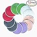 UINSTONE REUSABLE BAMBOO Nursing Pads (12-count with 6 different colors)/ HELP US FIGHT BREAST CANCER/ LEAKPROOF, ULTRA Soft, All-Natural, ECONOMICAL, REUSABLE, WASHABLE