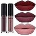 SHERUI Beauty Set of 3 Waterproof Matte Liquid Lipstick Long Lasting Lip Gloss Lipstick