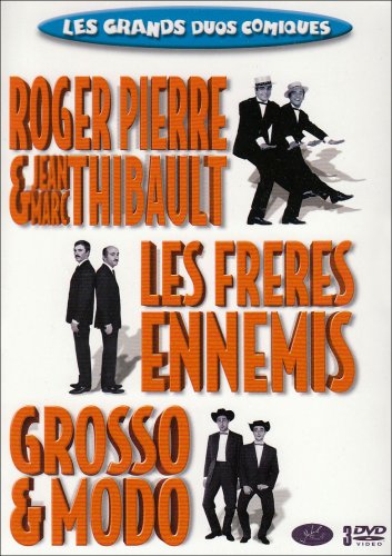 Coffret Les Grands Duos Comiques : Les Freres Ennemis ,  Grosso Et Modo , Roger Pierre Et Jean-Marc Thibault