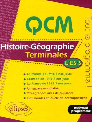 Histoire-géographie, terminales L, ES, S