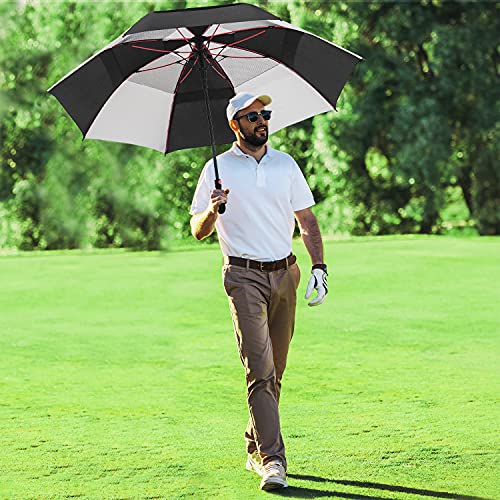 Repel Umbrella Golf Umbrella 60" Vented Double Canopy with Triple