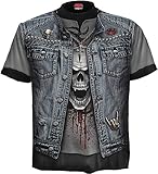 Spiral - Mens - THRASH METAL - Allover T-Shirt Black