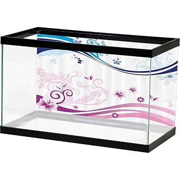 Amazon Com Fish Tank Sticker Background Floral Modern Digital
