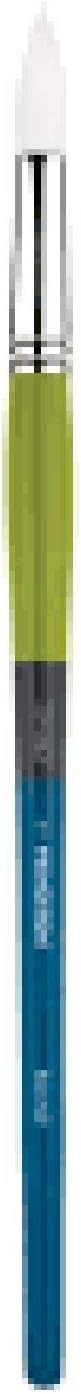 Darice Round Paintbrush - White Synthetic - Multicolored - Size 0