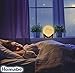 Led Moon Nightlight Lamp 5.1 Inch w/ Wooden Base. 3 Cool/Warm Color Lights. Child’s Room, Living Room, Dining Room, for a Decorative Fun or Romantic Atmosphere. Novel Gift by Homabe