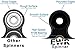 EWR Products Spinner Upgraded SI3N4 Hybrid Ceramic Bearing Fidget Toy, Black