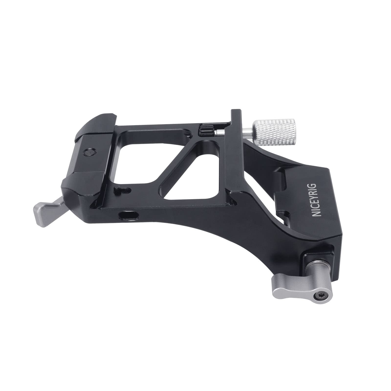 DJI RS2 RS3 Vertical Camera Mount, NICEYRIG Professional Vertical Camera Mount for RS2/RS3/RS3pro, Aluminum Alloy Quick Release Plate Bracket, 2KG Payload-528