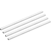 uxcell 6063 Aluminum Square Tube, 10mmx10mmx1mm Wall Thickness 300mm Length Seamless Straight Pipe Tubing 4 Pcs