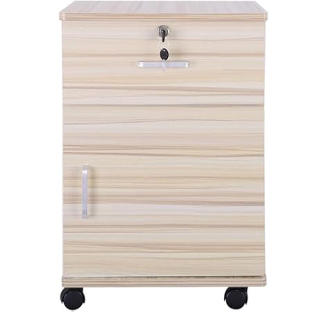 Amazon Com Ddlmax Locking File Cabinet 1 Drawer Rolling Wood Filing Cabinet Fully Assembled Except Wheels Home Kitchen