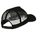 E4hats New Big Size Trucker Mesh Cap - Black (For Big Head)