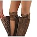 WRISTCHIE Womens Fashion Knited Short Boot Cuffs Lace Leg Warmers（Pack of 6）