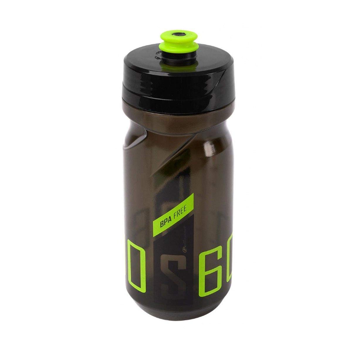 Polisport BIDON S600 600ml Transparent/Black/Lime Green, Adults Unisex, Multicolor (Multicolor)