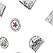 60-Pcs PVC Stickers Vinyl Postmark Laptop Car Decals Waterproof Sunlight-Proof Durable for Cars Motorbikes Luggage Skateboard Decor