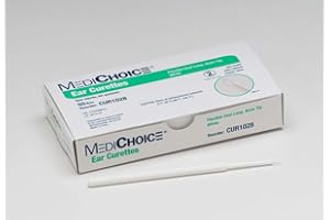MediChoice Disposable Ear Curette, Single-Use, 4 Millimeter Tip, White, 1314CUR1028 (Box of 50)