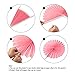 WILLBOND 24 Pcs Paper Fans Decoration Set, Including 12 Tissue Flowers, 6 Hanging Fans Garlands Decoration, 6 Paper Poms Ball Decor Flowers Kit for Christmas Wedding Birthday Baby Shower(Rose Pink)
