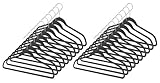 Whitmor Spacemaker Plastic Suit Hangers Set of 20 Black