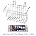 Kitchen Sink Caddy, YIFAN Stainless Steel Scrubber Sponge Soap Sink Organizer Holder - Silver