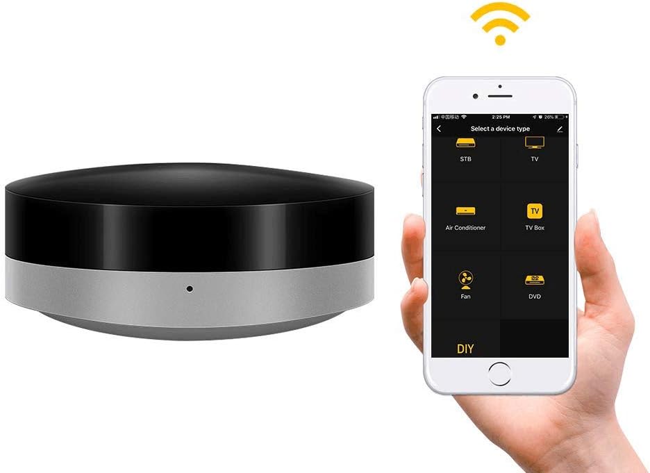 WiFi Smart IR Controller Wireless Smart Controller IR Hub Universal Remote Controller IR Intelligent Switch Wi-Fi(2.4Ghz) Infrared Home Automation WiFi+IR Switch Alexa Voice For AC TV DVD CD AUD SAT
