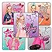 Jojo Siwa Birthday Party Favor Pack For 12 With Favor Cups, Inflatable Microphones, Tattoos, Stickers, Silver Wands, and Pin By Another Dream