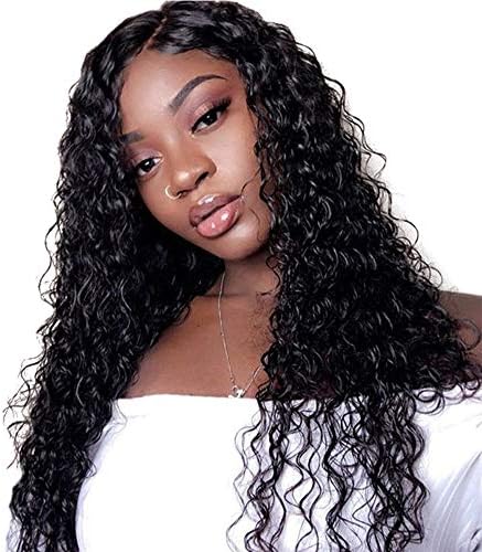 360 Lace Frontal Human Hair Wigs Pre Plucked Natural Hair Line With Baby Hair Brazilian Loose Deep Curly Wig 20" 130% Density