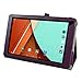 Fusion5 104A GPS Case,Mama Mouth PU Leather Folio Stand Cover for 10.1