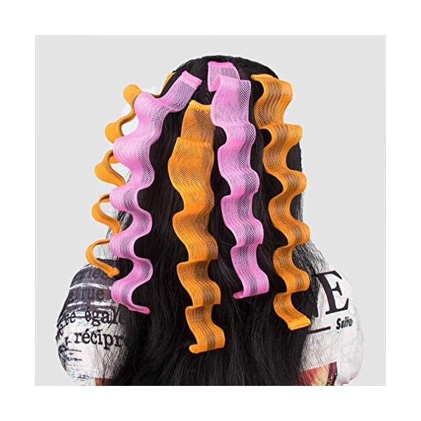 40 Pieces Magic Hair Curlers Spiral Curls Styling Kit with 3 Pieces
