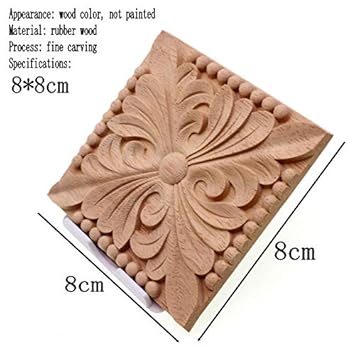 Buy Beauty Pandanew Runbazef Natural Wood Appliques Square Flower