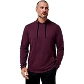 TravisMathew Men's Upgraded Tech Hoodie Heather Mauve Wine 2XL