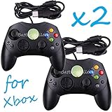 2 LOT NEW Black Controller Control Pad for Original Microsoft XBOX X System
