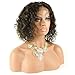 Brazilian Short Curly Bob Human Hair Lace Front Wigs with Baby Hair for Black Women Natural Color 130% Density 10 inch