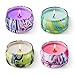 Soy Wax Aromatherapy Scented Candles Gift Set Lavender Vanilla Eucalyptus & Rosemary, Really Natural Fragrance Essential Oils Travel Tin Relaxing Candle for Stress Relief, Pack 4